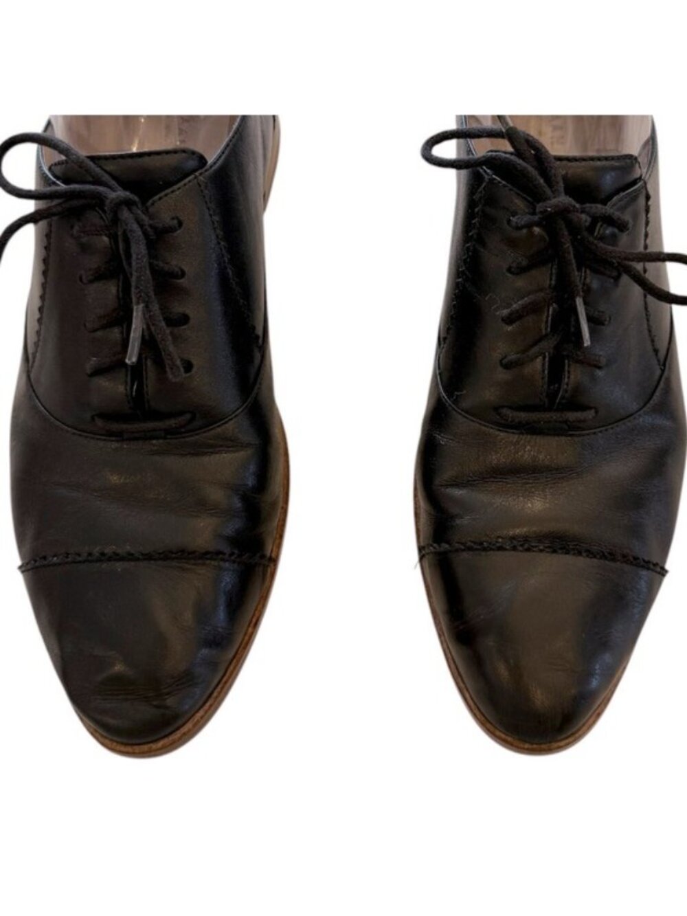 Cole Haan Women's The Go-to Arden Oxford Shoe W20348 Black Leather Size 9 Preppy - Picture 4 of 8